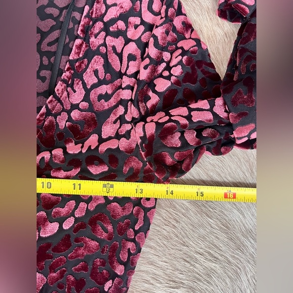 VELVET BURNOUT WHIMSY FAIRY GRUNGE Y2K BODYSUIT - Picture 5 of 7